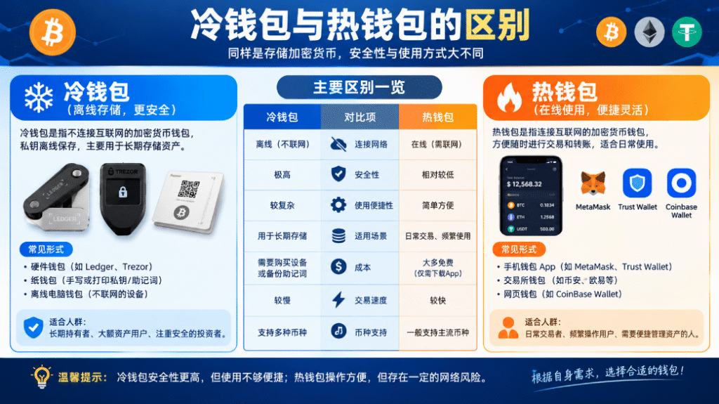 冷钱包与热钱包的区别