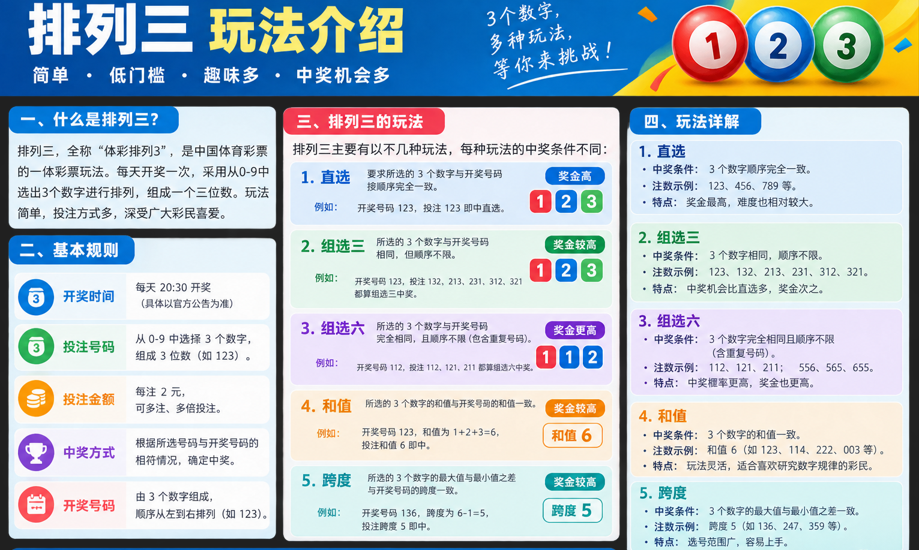 排列三玩法介绍
