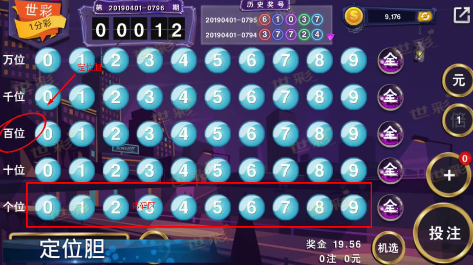 定位胆选码